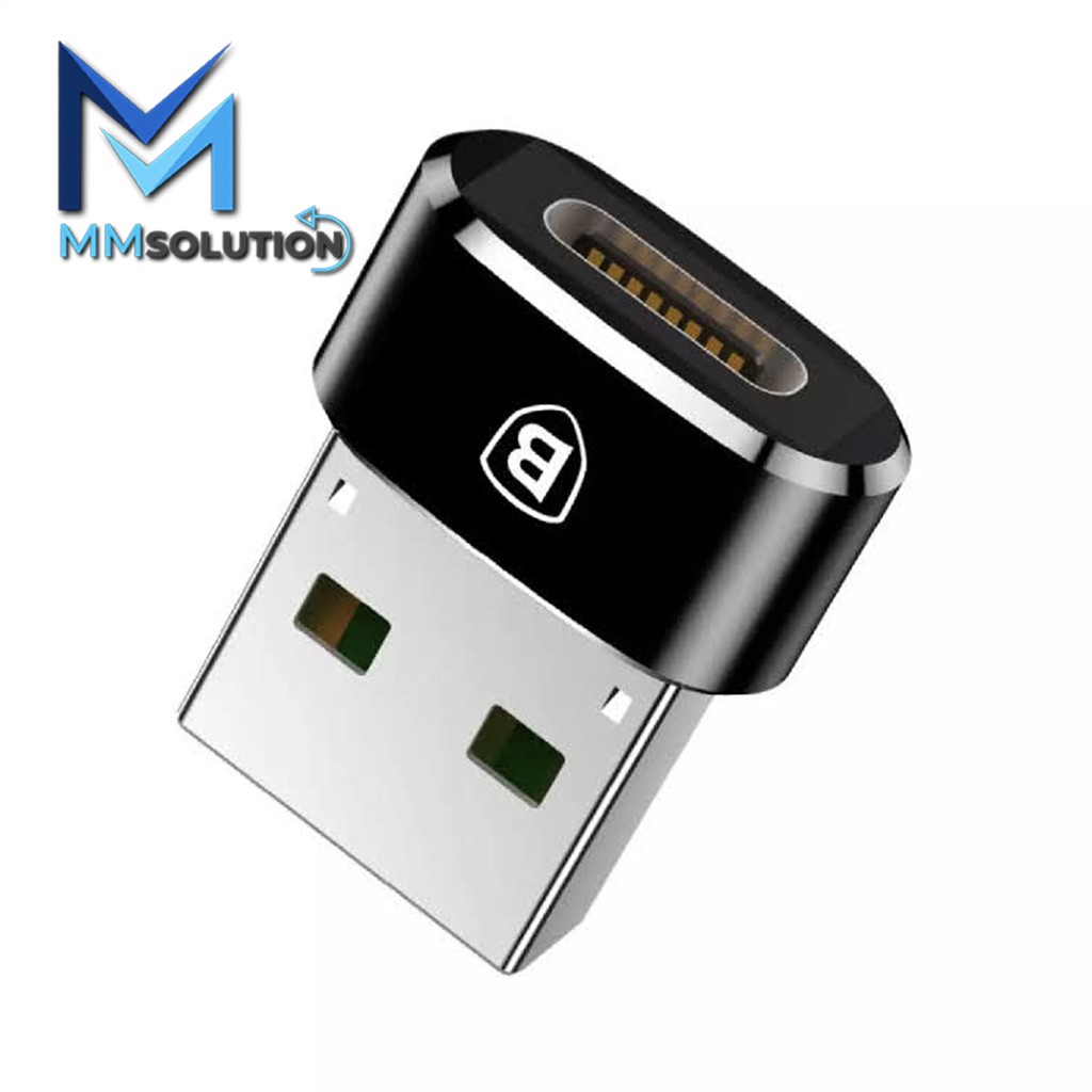 Baseus Mini Type-C Female To USB Male Adapter Converter OTG Transfer Data