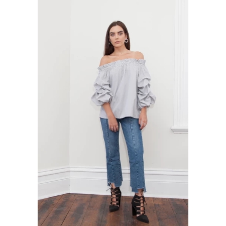 HELLO PARRY Donna Off Shoulder Ruffles Top
