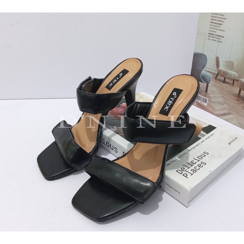 Sandal Wanita Sandal high heels double strap perekat SH 09