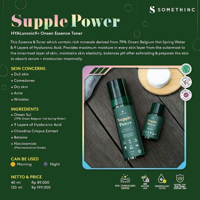 SOMETHINC TONER Supple Power &amp; Glow Maker