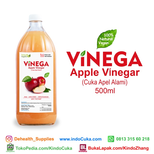 

Cuka apel Vinega 500ml
