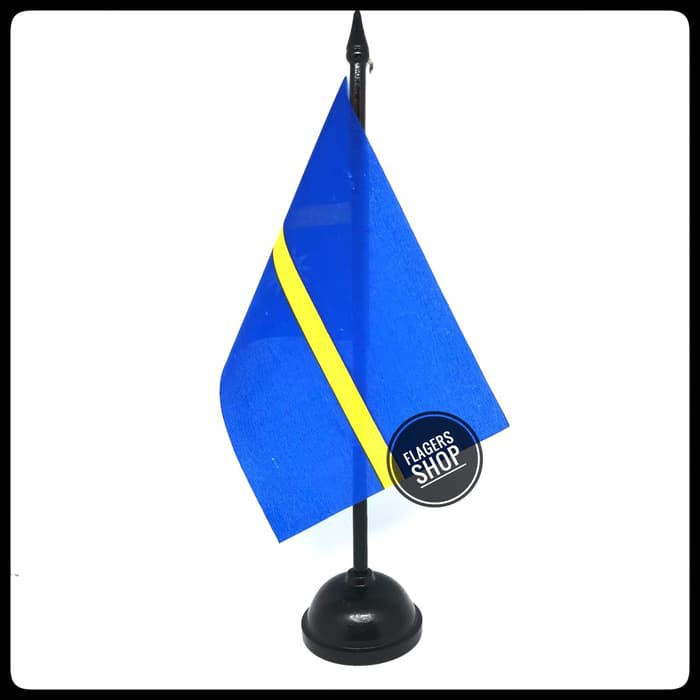 

Bendera Meja Nauru + Tiang Kayu