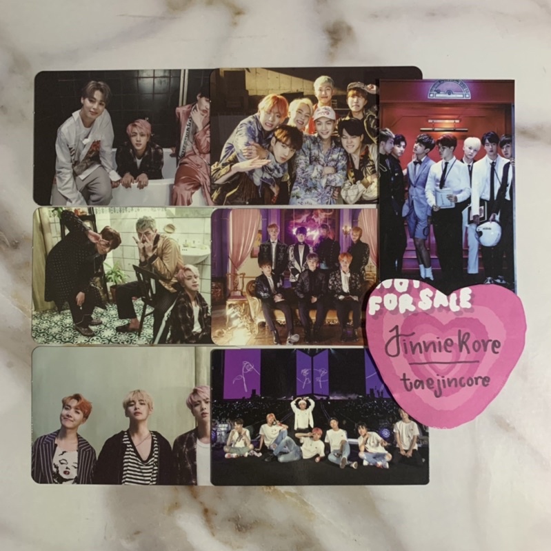 [SET] BTS VARIOUS OFFICIAL PHOTOCARD GROUP & UNIT MEMORIES OF 2016 FIRE BLOOD SWEAT TEARS BST BS&T W