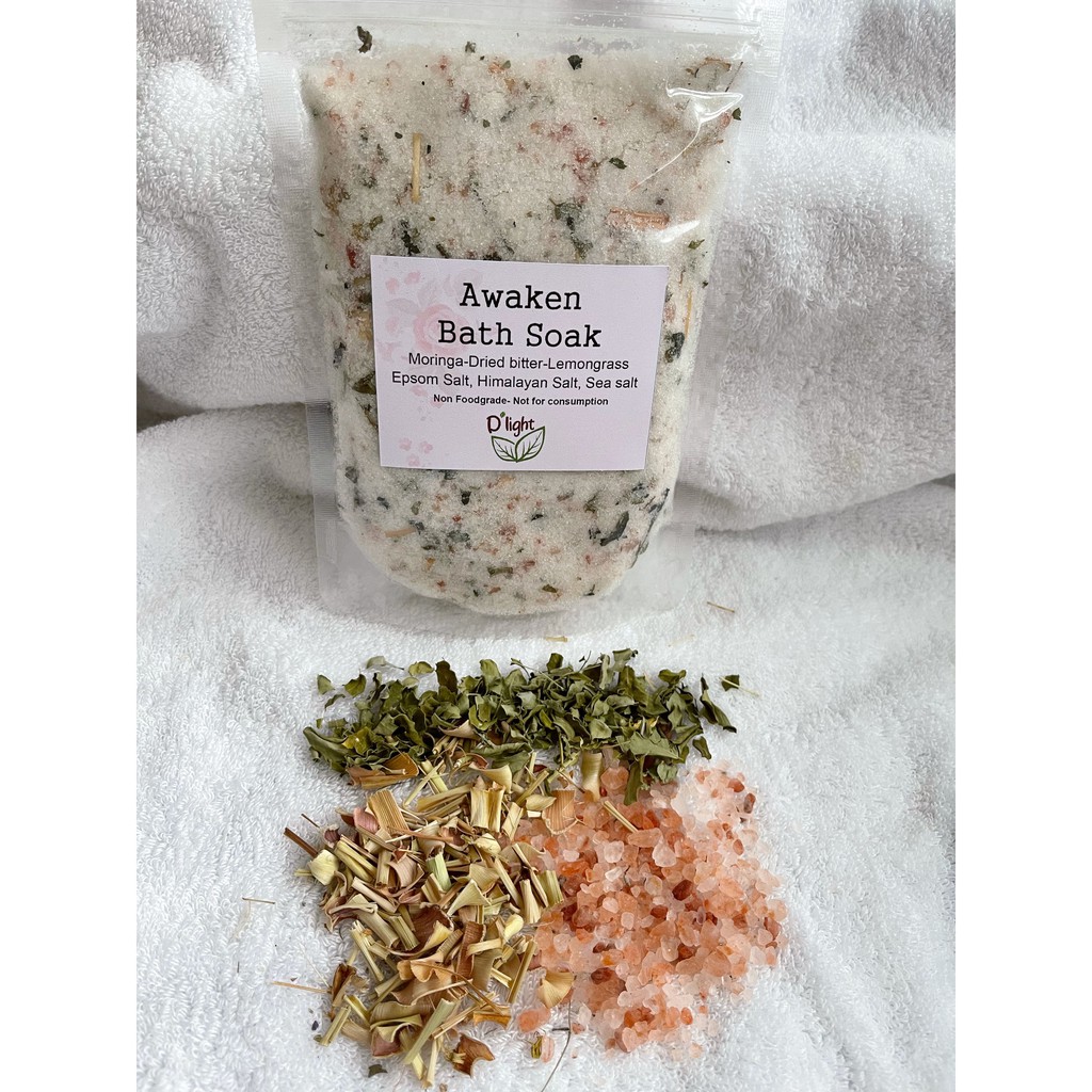 bath soak / garam mandi /garam spa / garam rendam kaki / bath salt epsom salt himalaya salt sea salt