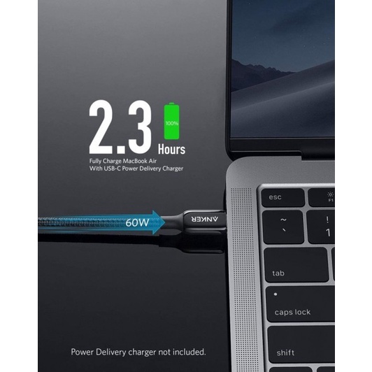 Anker PowerLine+ USB-C to Type C Kabel Data Fast Charging Cable