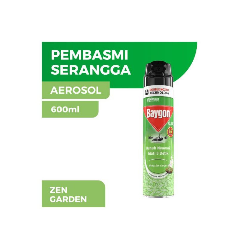 Baygon Aerosol 600 ml Pembasmi Serangga ORIGINAL-BPOM