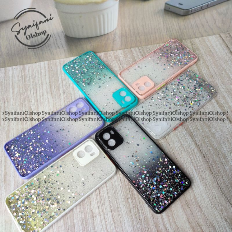 Case Glitter Vivo Y15s / Vivo V2120 Softcase Glitter Blink Candy Colour