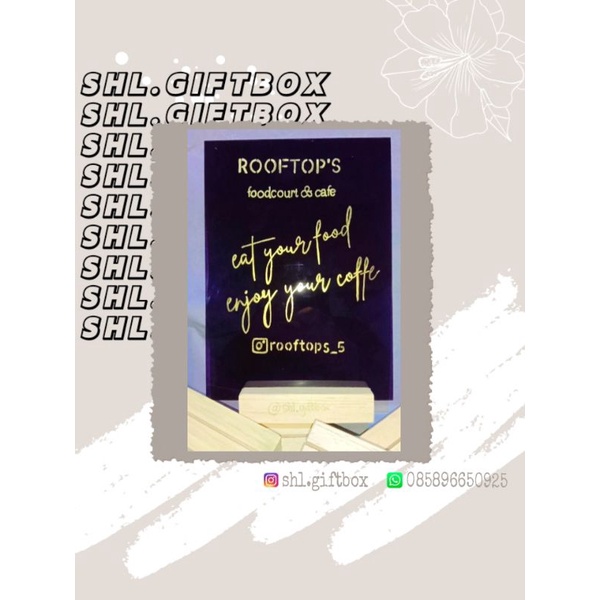 

BLACK ACRYLIC | ACRYLIC GIFT | KADO ULTAH | KADO WISUDA | HAMPERS BOX |