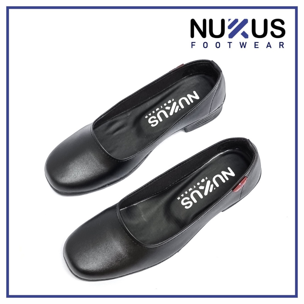 Nukus Sepatu Pantofel Wanita Hitam - P03 M