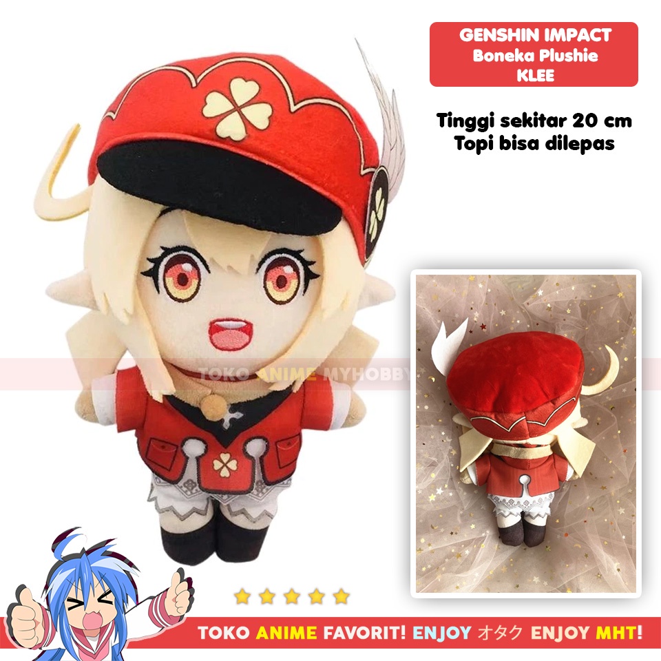 Boneka Anime Karakter Genshin Impact Klee Plushie Doll