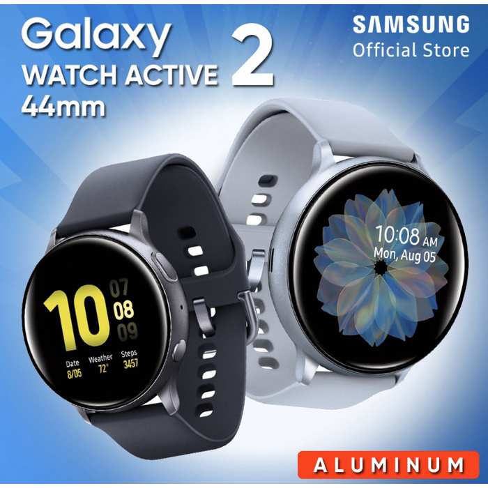 SEIN resmi Samsung Galaxy Watch Active 2 44mm Aluminium Black Hitam murah