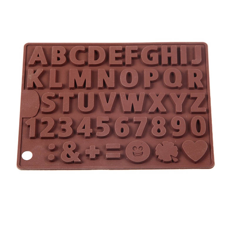 [Silicone Alphanumeric Chocolate Mold] [Confectionery &amp; Biscuits  Making Molds] [Wedding, Parties and DIY Handmade Baking Tools] [Cake Decoration]