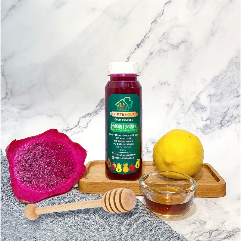 

Dragon Lemoney | Jus Buah Naga Lemon Madu | Cold Pressed Juice | 250ML