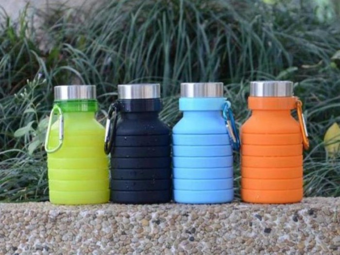 550ml Folding Silicone Bottle botol minium outdoor silicone botol gym