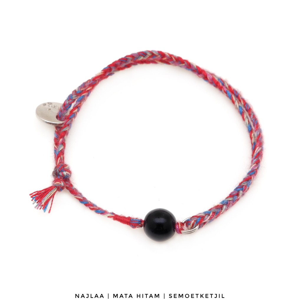 

Semoet Ketjil Gelang Boho Najlaa Mata Hitam Dual Agate Bohemian Special Edition