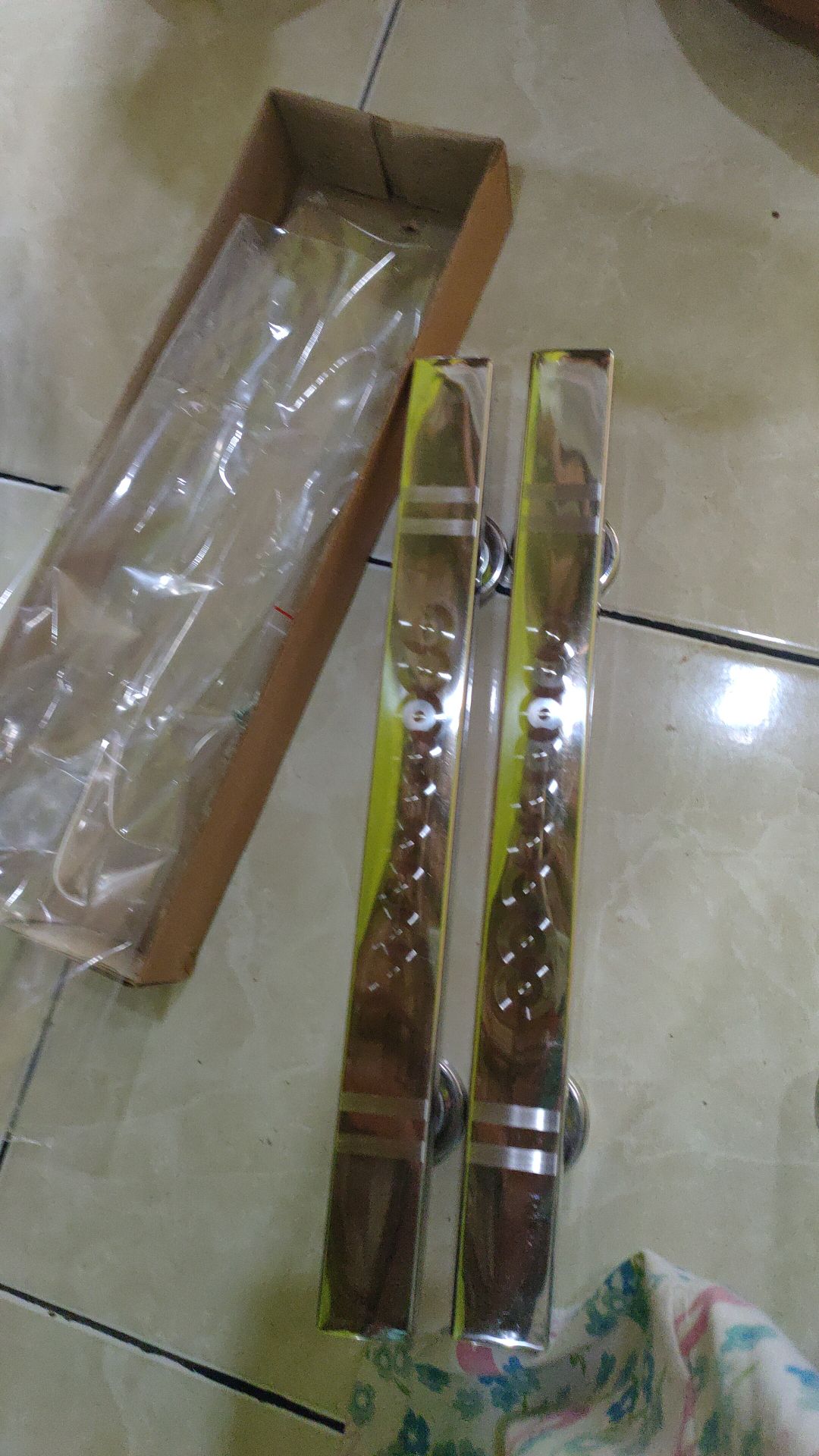 Handle Pintu Kupu Tarung Minimalis Door Pull Stainless 33 Cm Kotak Box Grafir Pipih Signature