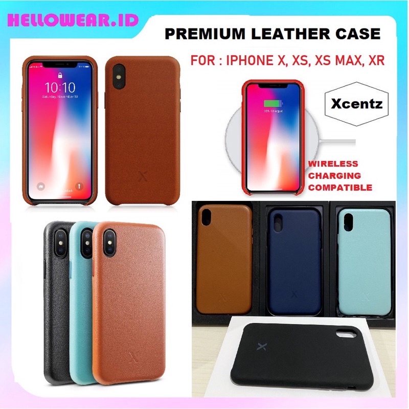 LEATHER CASE IPHONE X XS MAX XR SILICONE CASE IPHONE PREMIUM DOVE