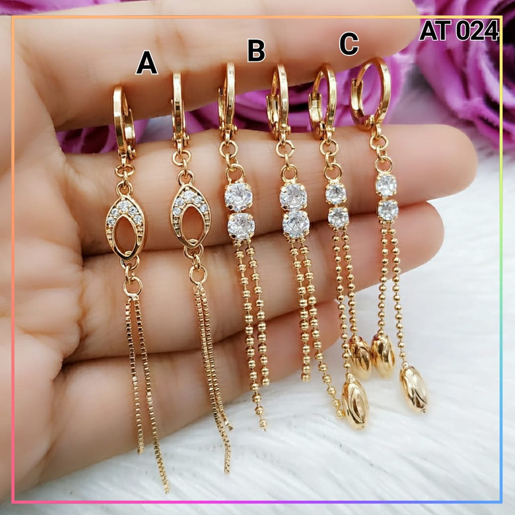 Anting Xuping Anting Dewasa Jurai Premium Lapis Emas Gold  AT 024