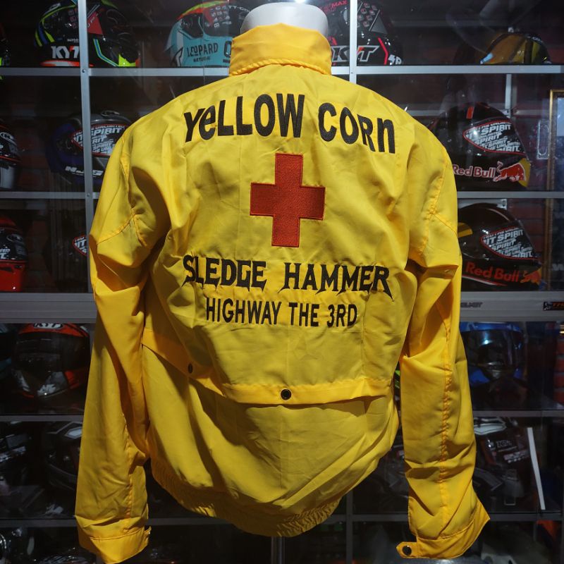 jaket yellow corn jaket parasut yellow corn