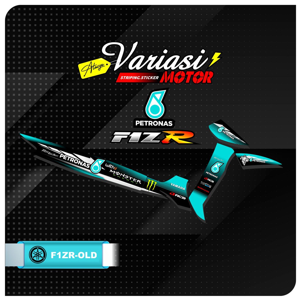STRIPING VARIASI STICKER LIS MOTOR YAMAHA VEGA R OLD F1ZR PETRONAS GRAFIS SEMI FULL terlaris