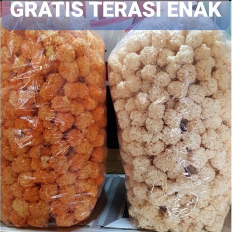 

RENGGINANG TERASI 1 Bal Khas Cirebon GRATIS terasi ENAK