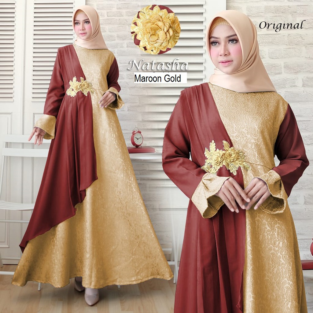 HOPYLOVY - Gamis Pesta Mewah Natasha