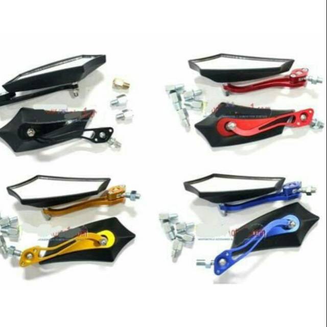 Kaca Spion Universal Model Batman lipat cnc drat 14 harga sepasang