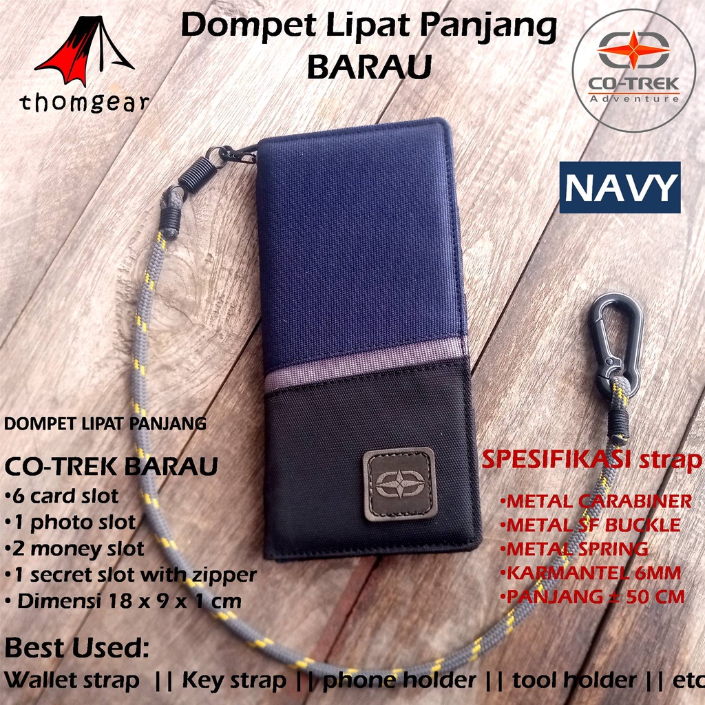 Thomgear Dompet Lipat Panjang Cotrek Equador Barau Co-Trek Adventure Dompet Lipat Pj Thomgear Probolinggo