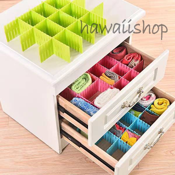 Sekat Laci Lemari Organizer Pemisah Pembatas Partisi Set Isi 4 pcs