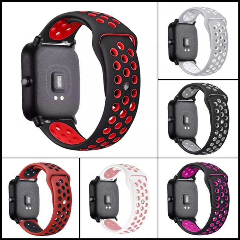 Strap Sports Silikon 20mm 22mm Huami Amazfit GTS GTR Bip Samsung Galaxy Watch Huawei Haylou