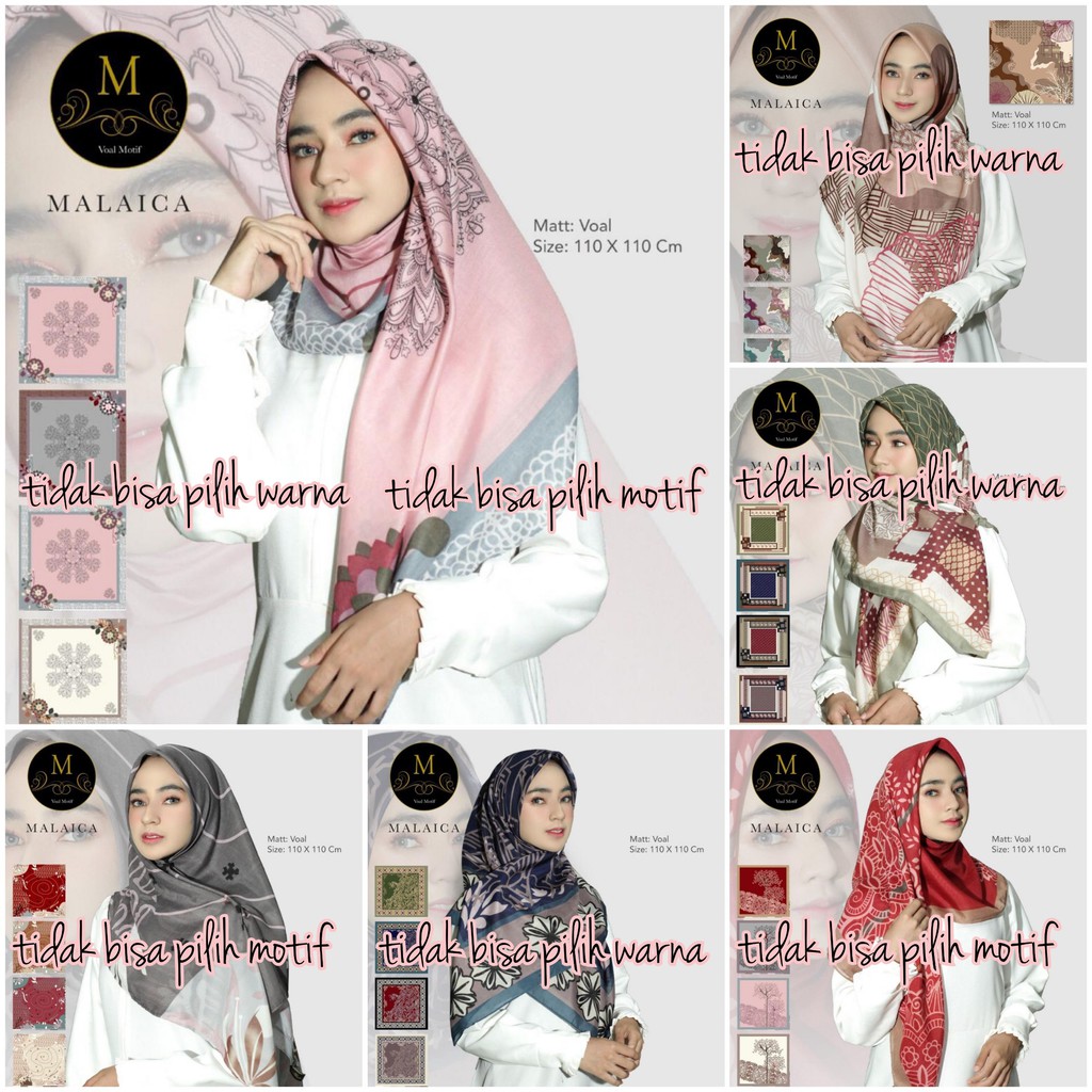 Hijab Segi Empat Motif Voal Motif Vulcan By Malaica Seri : RANDOM