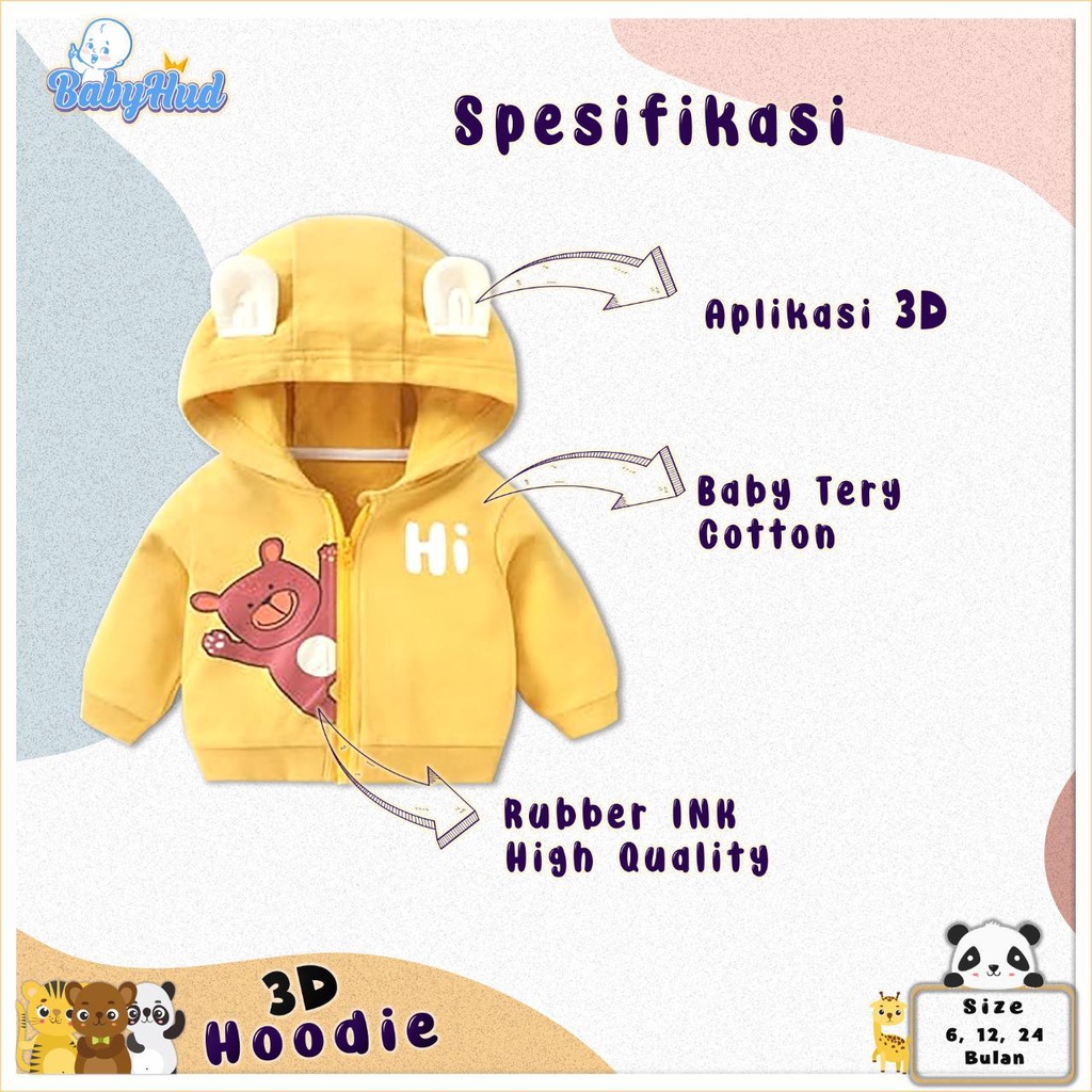 Sweater Hodie Baby Hud 3d