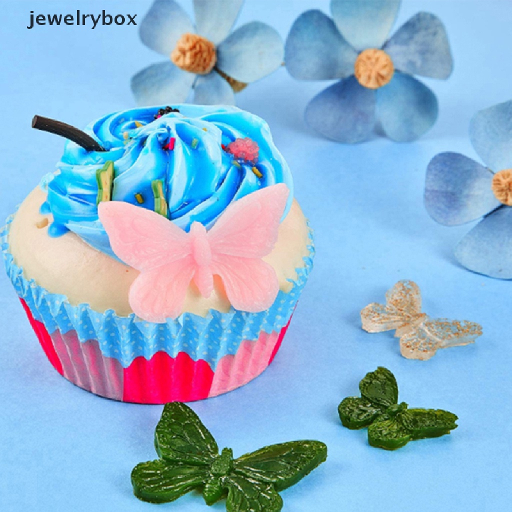 Cetakan Kue Bentuk Kupu-Kupu 3D Bahan Silikon Untuk Dekorasi