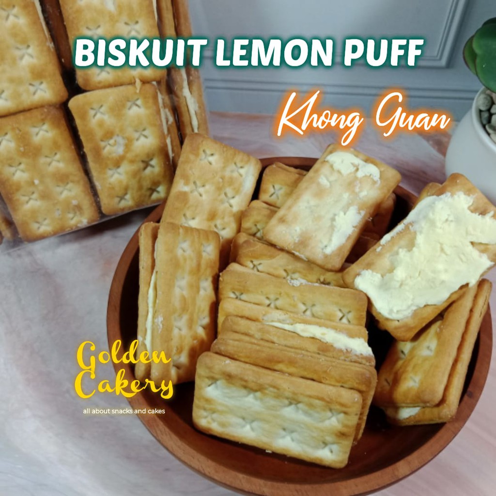 

Biskuit Lemon Puff Khong Guan | Cemilan Jadul - 500 gr