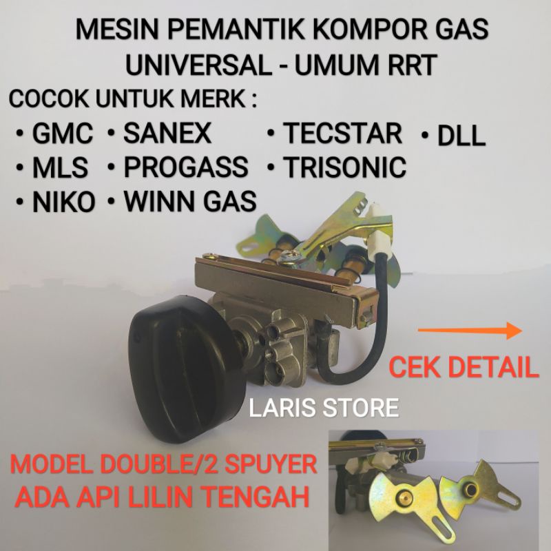 Mesin Pemantik Kompor Gas Umum Universal Model Double / 2 spuyer