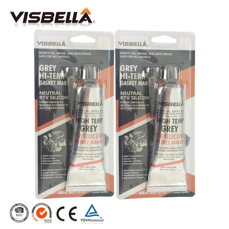 IMPORT VISBELLA 2PCS Neutral RTV Gasket Maker 85g High Temperature Silicone Rubber Moistureproof