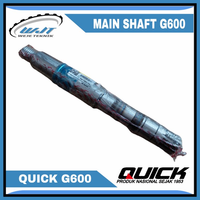 AS RODA TRAKTOR G600 MAIN SHAFT UNTUK TRAKTOR QUICK G600