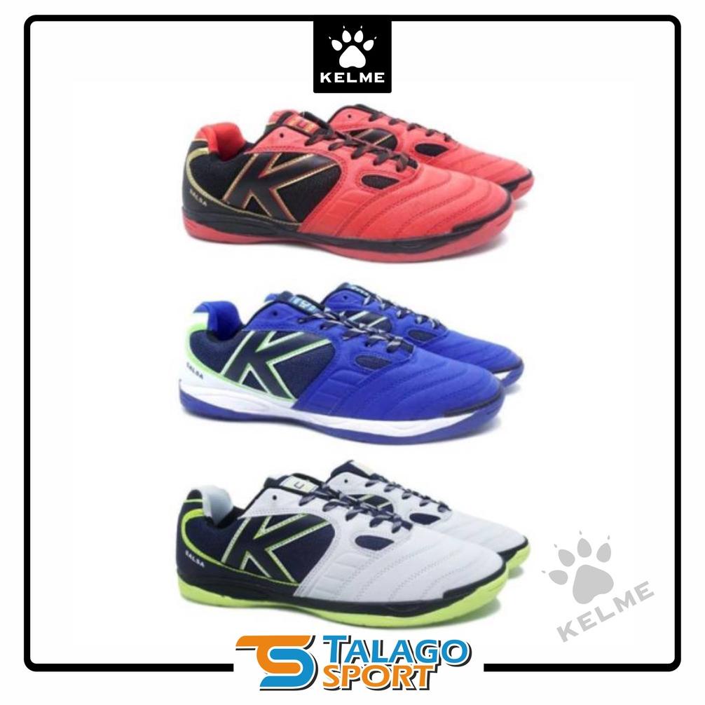 [[BISA COD]] Sepatu Futsal KELME - SALSA  [ Red/Black - Blue/White - White/Black ] TERPERCAYA