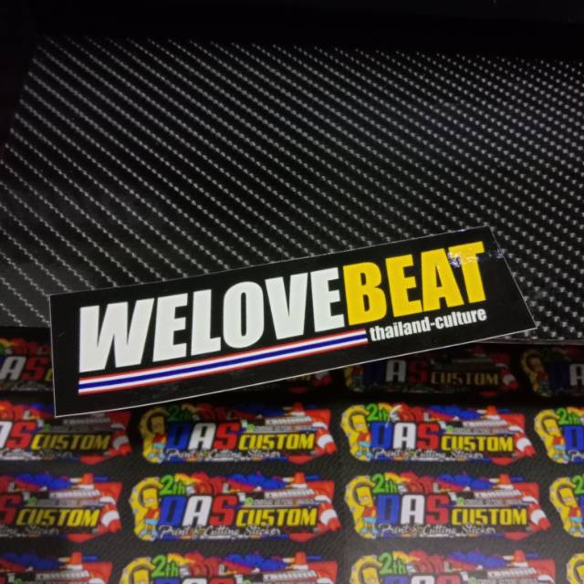 Sticker thailand thailook BEAT , WELOVEBEAT , minim pembelanjaan 20 rb untuk smua produk
