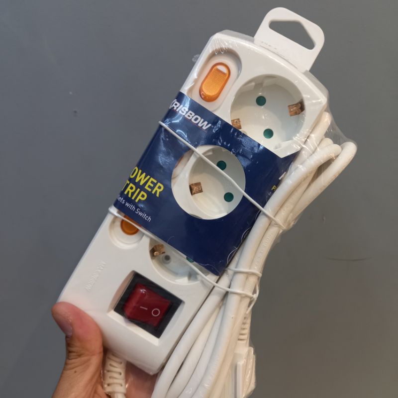 Krisbow stop kontak colokan listrik dengan tombol on/off