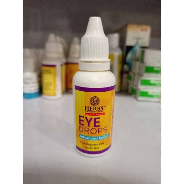 Obat tetes mata kucing&amp;anjing - HERBS EYE DROPS 30ml