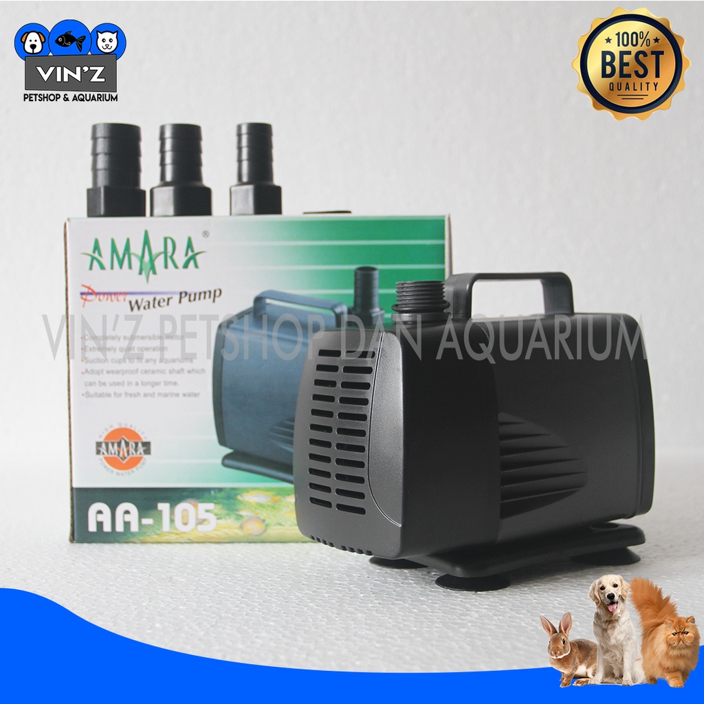 Pompa Air Celup Amara AA 105 Pompa Celup Kolam Aquarium Power Water Pump