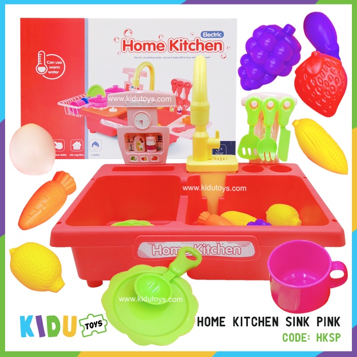 Mainan Anak Wash Up Kitchen Sink 6058 Kidu Toys