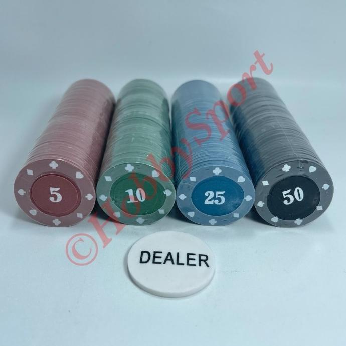 Koin Poker Chips Set / Best Quality Impor Mainan Chip isi 200 Bagus