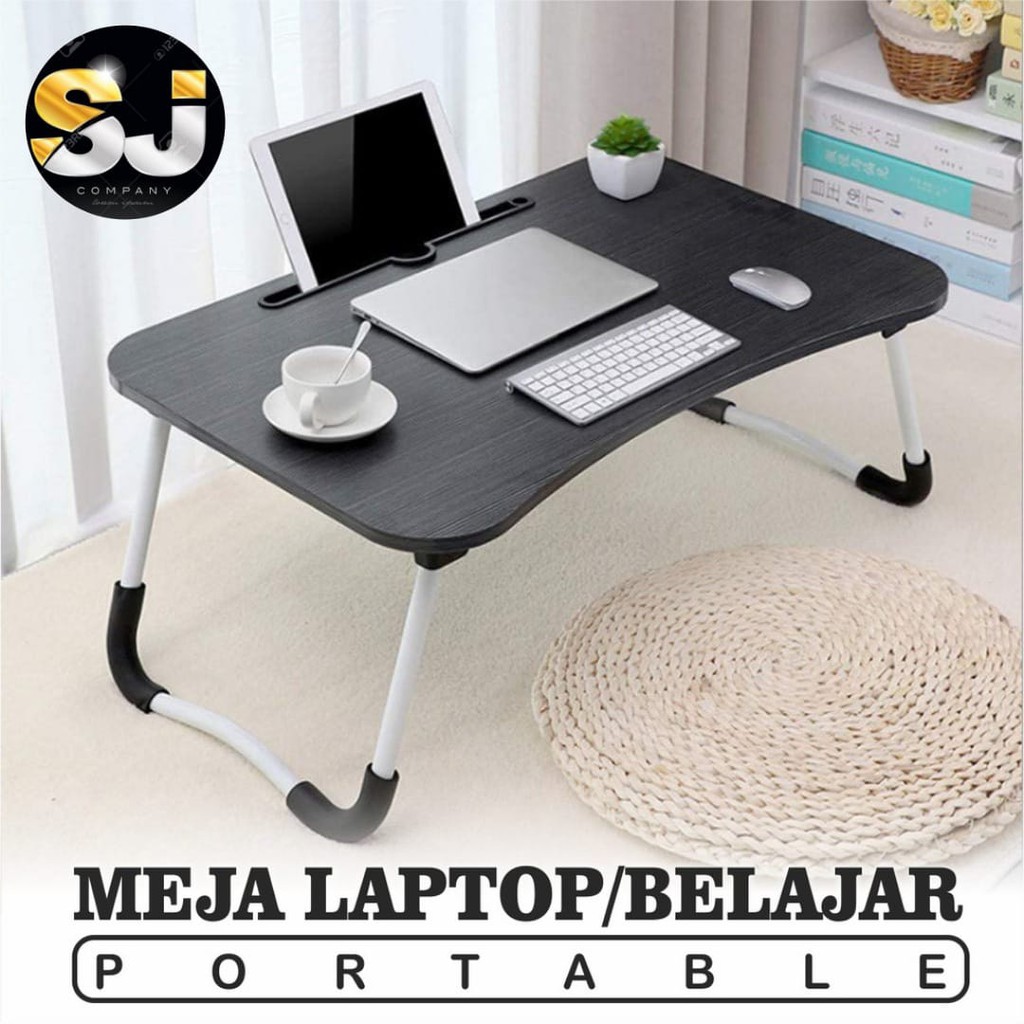 Jual MEJA LAPTOP LIPAT PORTABLE POLOS UKURAN BESAR | Shopee Indonesia