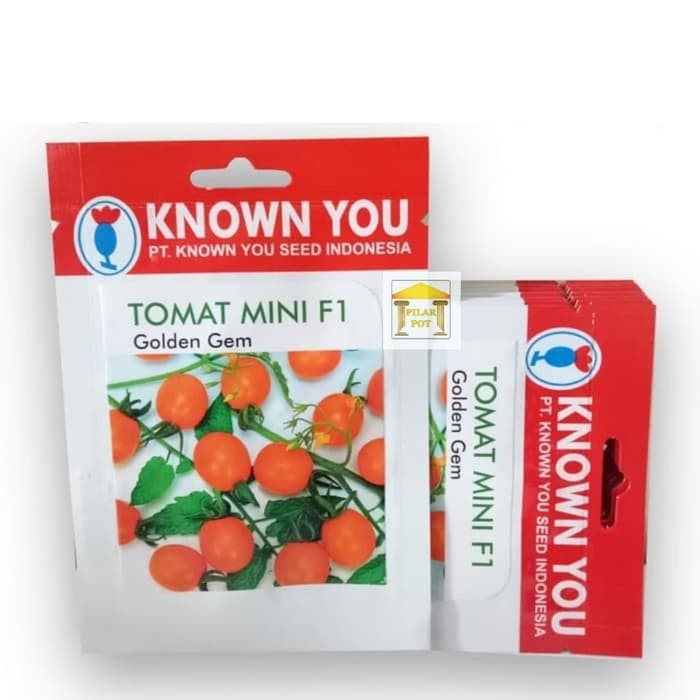 

Jual benih bibit tomat mini f1 golden gem known you seed - kys Berkualitas