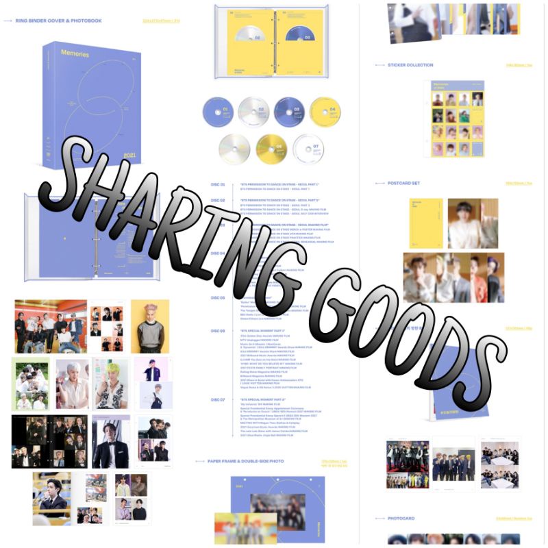 [SHARINGGOODS] BTS MEMORIES OF 2017 DVD // SHARING BTS MEMORIES 2021