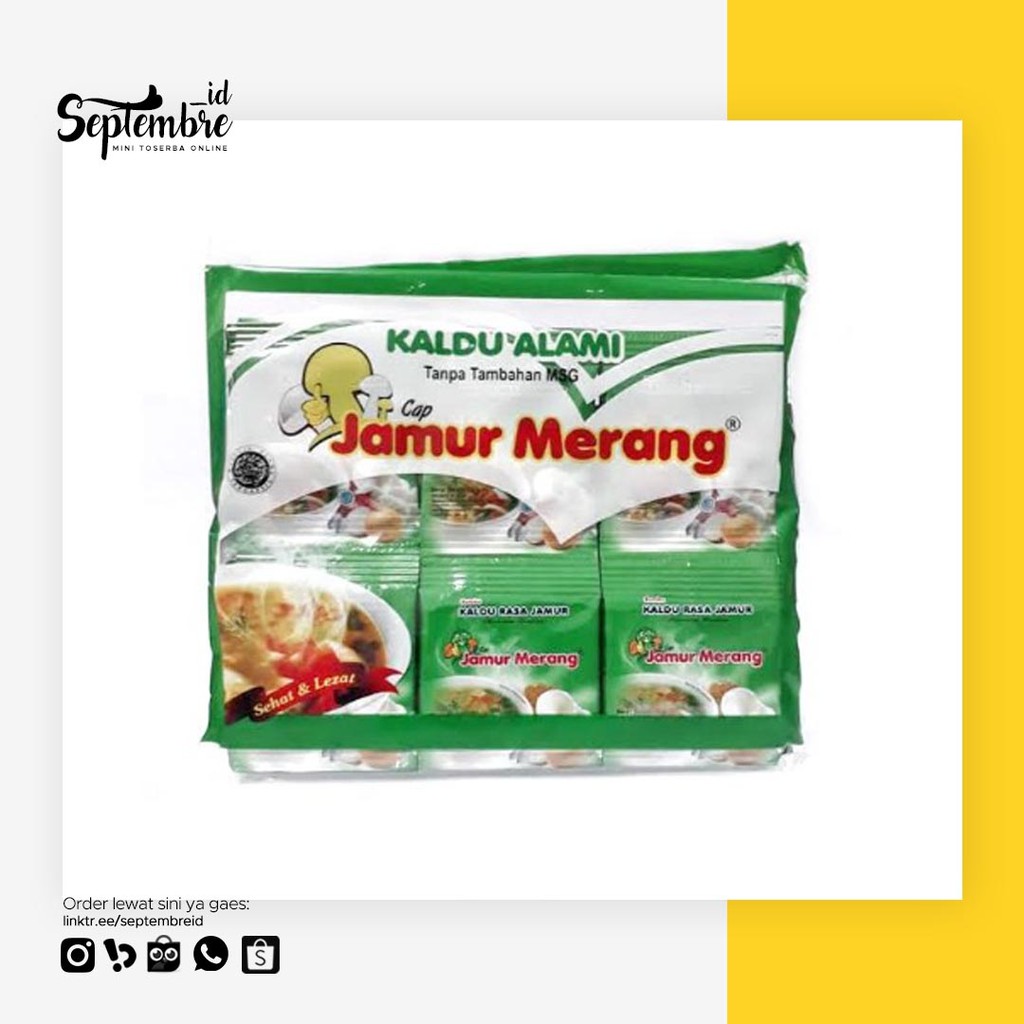 

Kaldu Alami Cap Jamur Merang 30 Sachet Rasa Original Tanpa Tambahan MSG