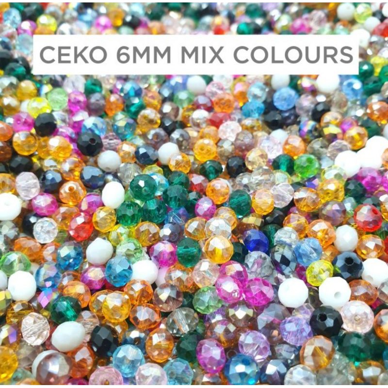 

6mm ceko bakpau mix color