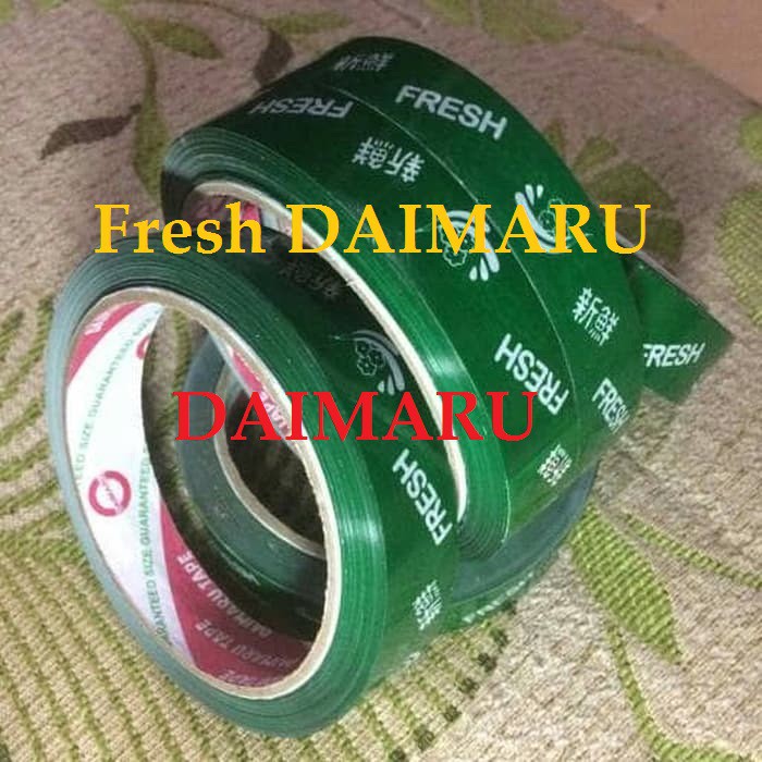 Isolasi Fresh Lakban Sayur Hidroponik Vegetable Daimaru hijau